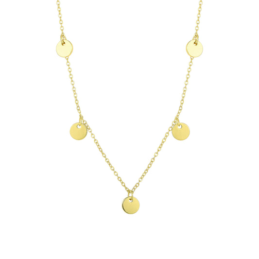 18k Silver Cross Necklace Gold