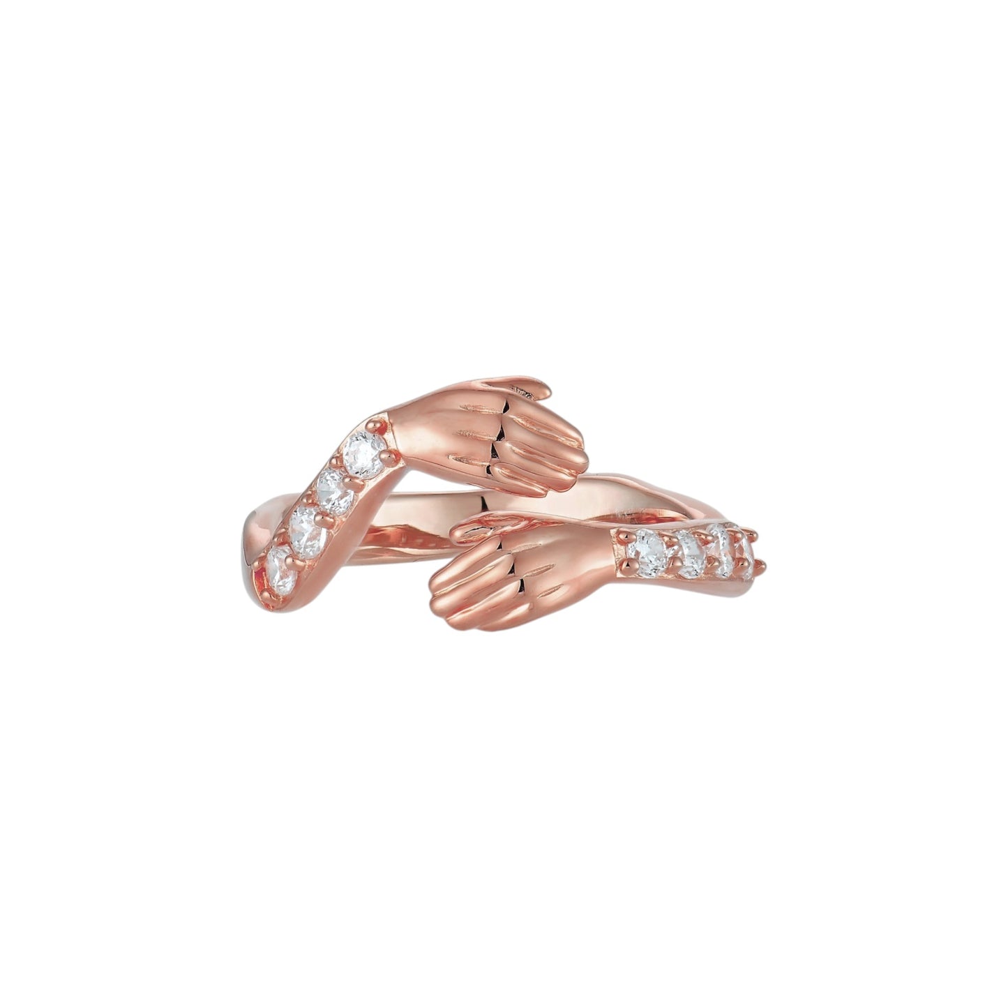 Open hug ring strength - 925 silver