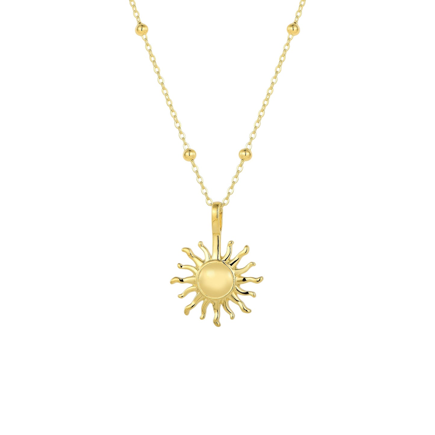 Square Zirconia Necklace - 925 Silver