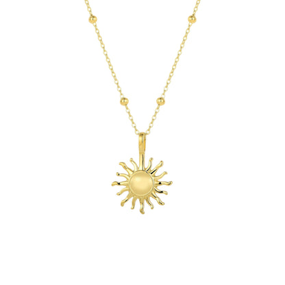 Square Zirconia Necklace - 925 Silver