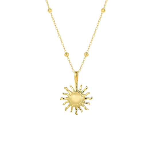 Square Zirconia Necklace - 925 Silver