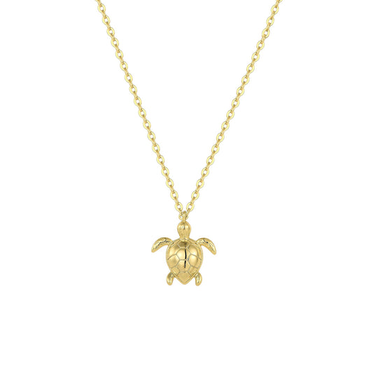 Square Zirconia Necklace - 925 Silver