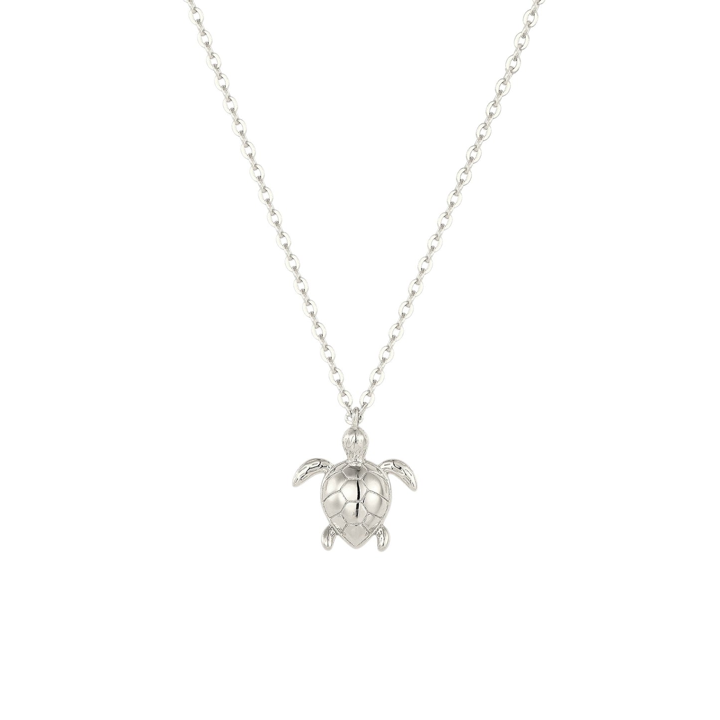 Square Zirconia Necklace - 925 Silver