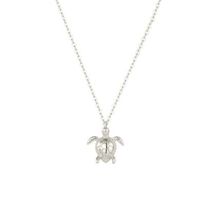 Square Zirconia Necklace - 925 Silver