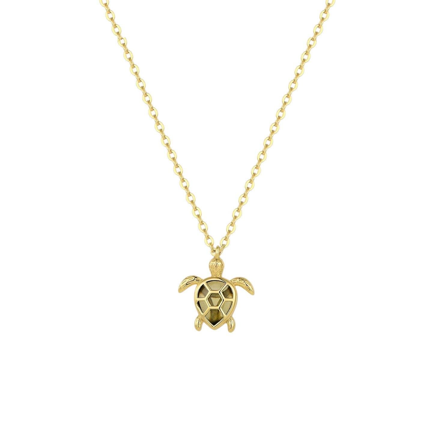 Square Zirconia Necklace - 925 Silver