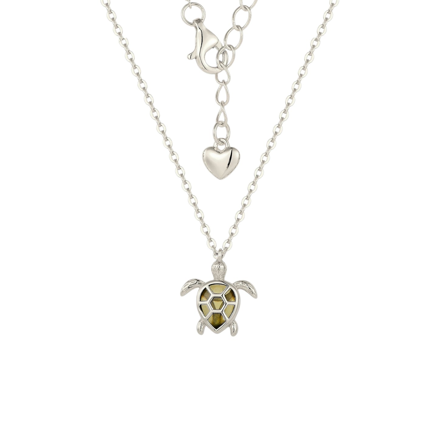 Square Zirconia Necklace - 925 Silver
