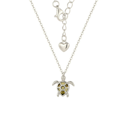 Square Zirconia Necklace - 925 Silver