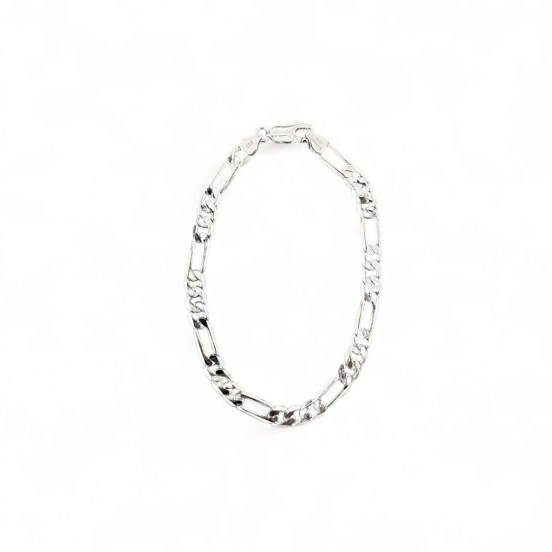 Figaro Armband 5mm - 925 Silber Schmuckmeer