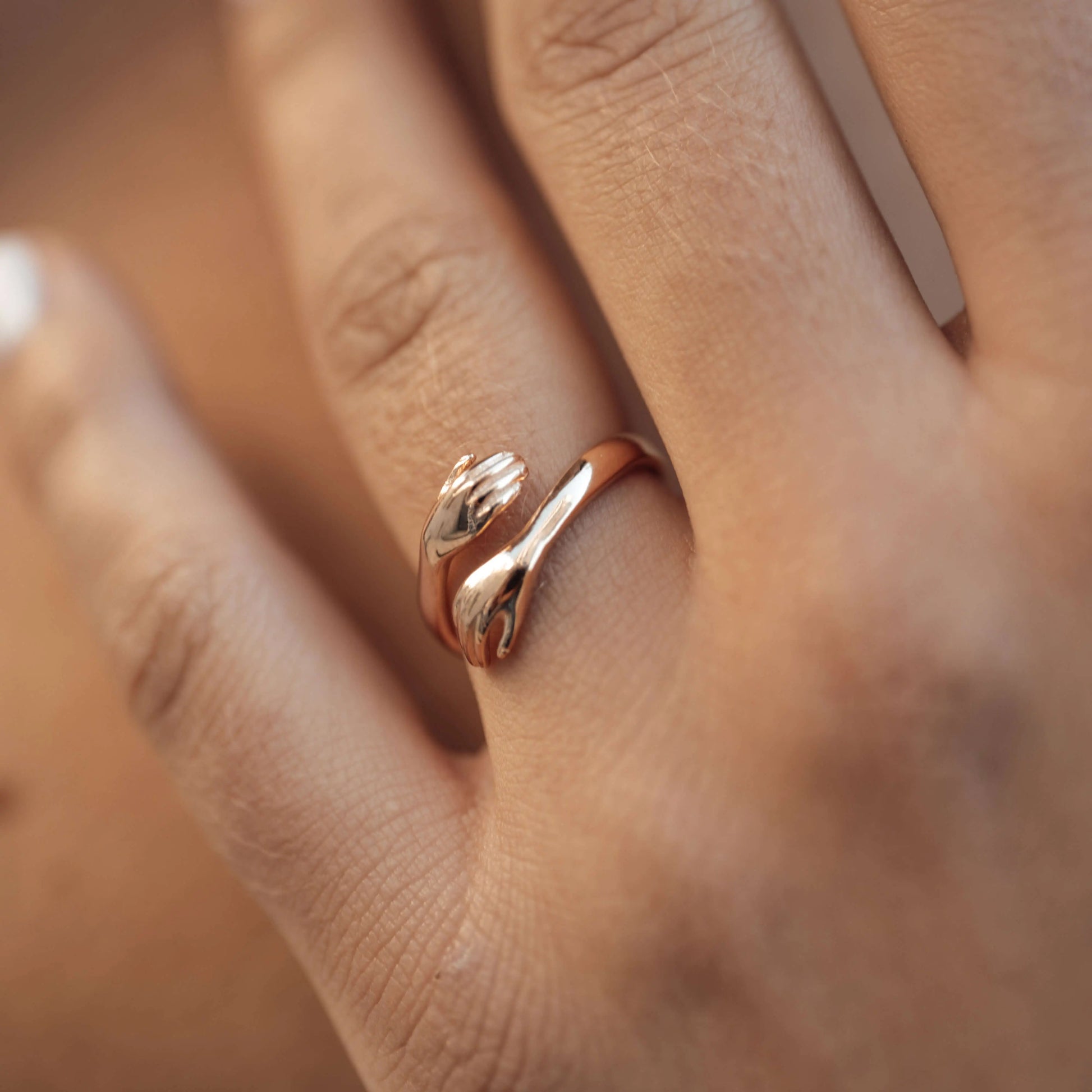 Umarmender Ring • 925 Sterling Silber • Offener RingVielringVielringUmarmender Ring • 925 Sterling Silber • Offener Ring